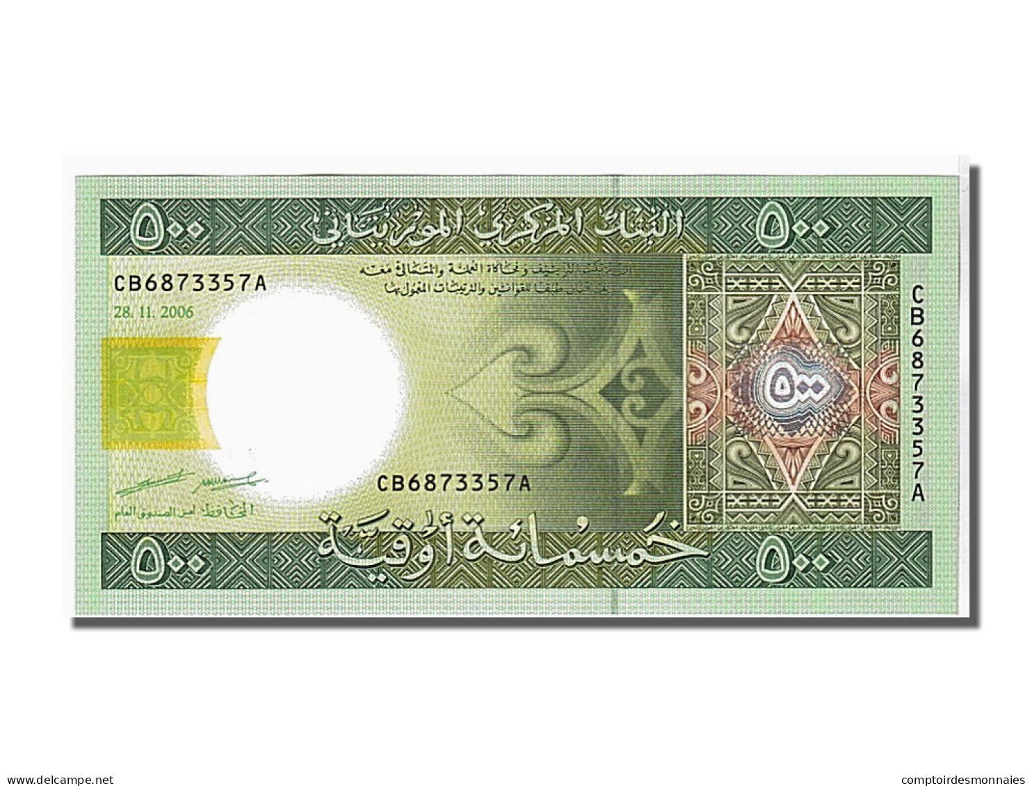 Billet, Mauritanie, 500 Ouguiya, 2006, KM:12b, NEUF - Mauritanie