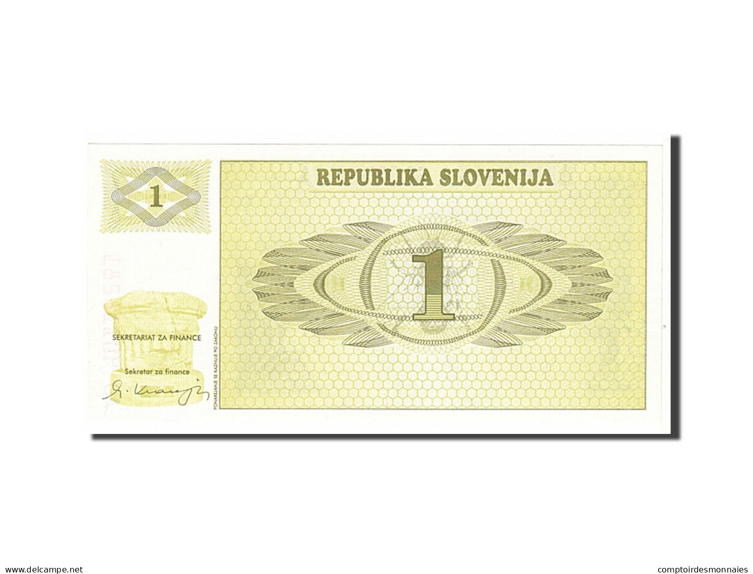 Billet, Slovénie, 1 (Tolar), 1990, KM:1a, NEUF - Slovénie