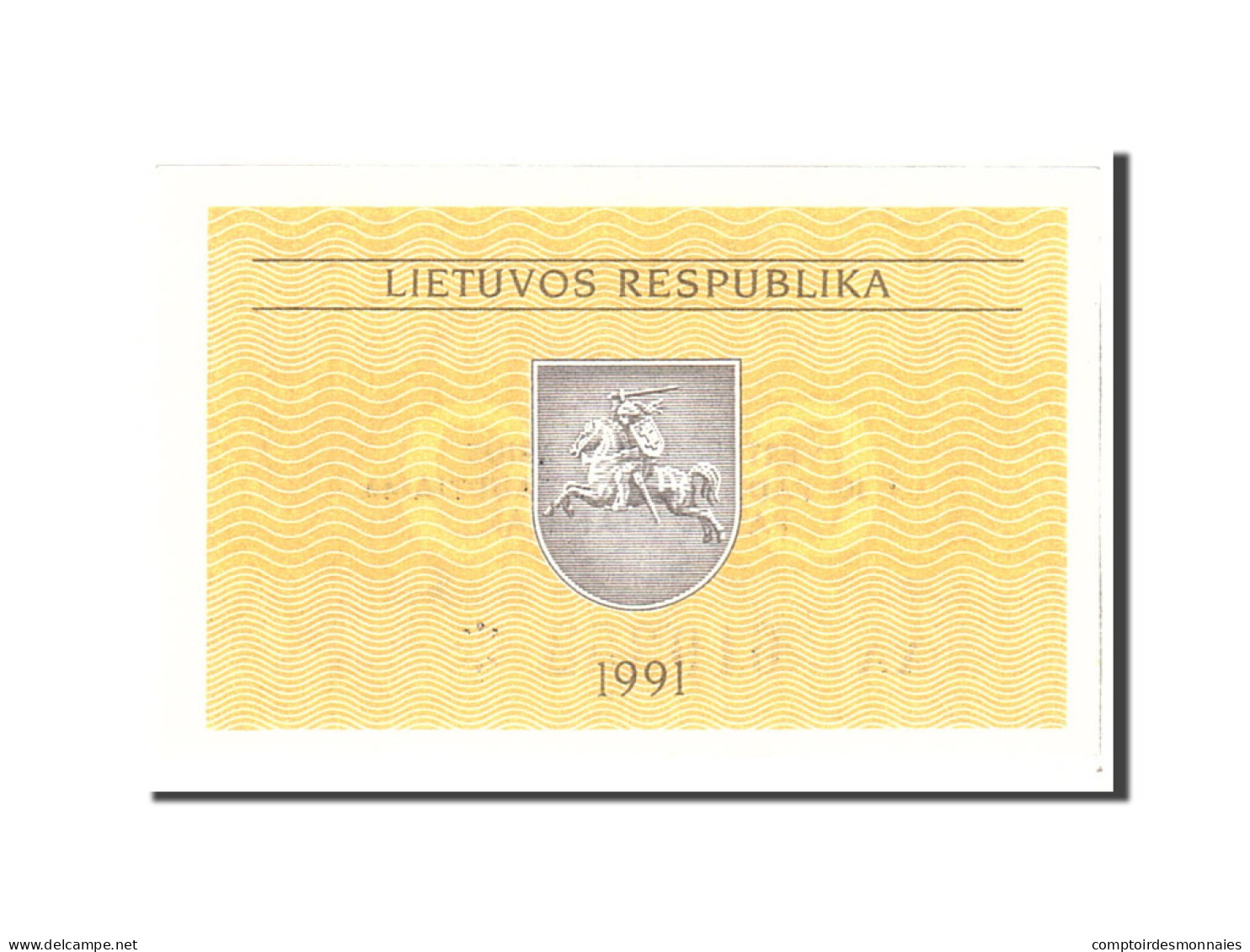 Billet, Lithuania, 0.10 Talonas, 1991, Undated, KM:29b, SPL - Lithuania