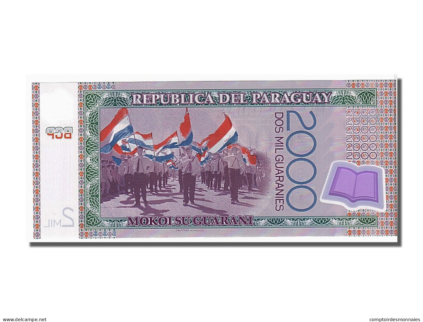 Billet, Paraguay, 2000 Guaranies, 2008, KM:228a, NEUF - Paraguay