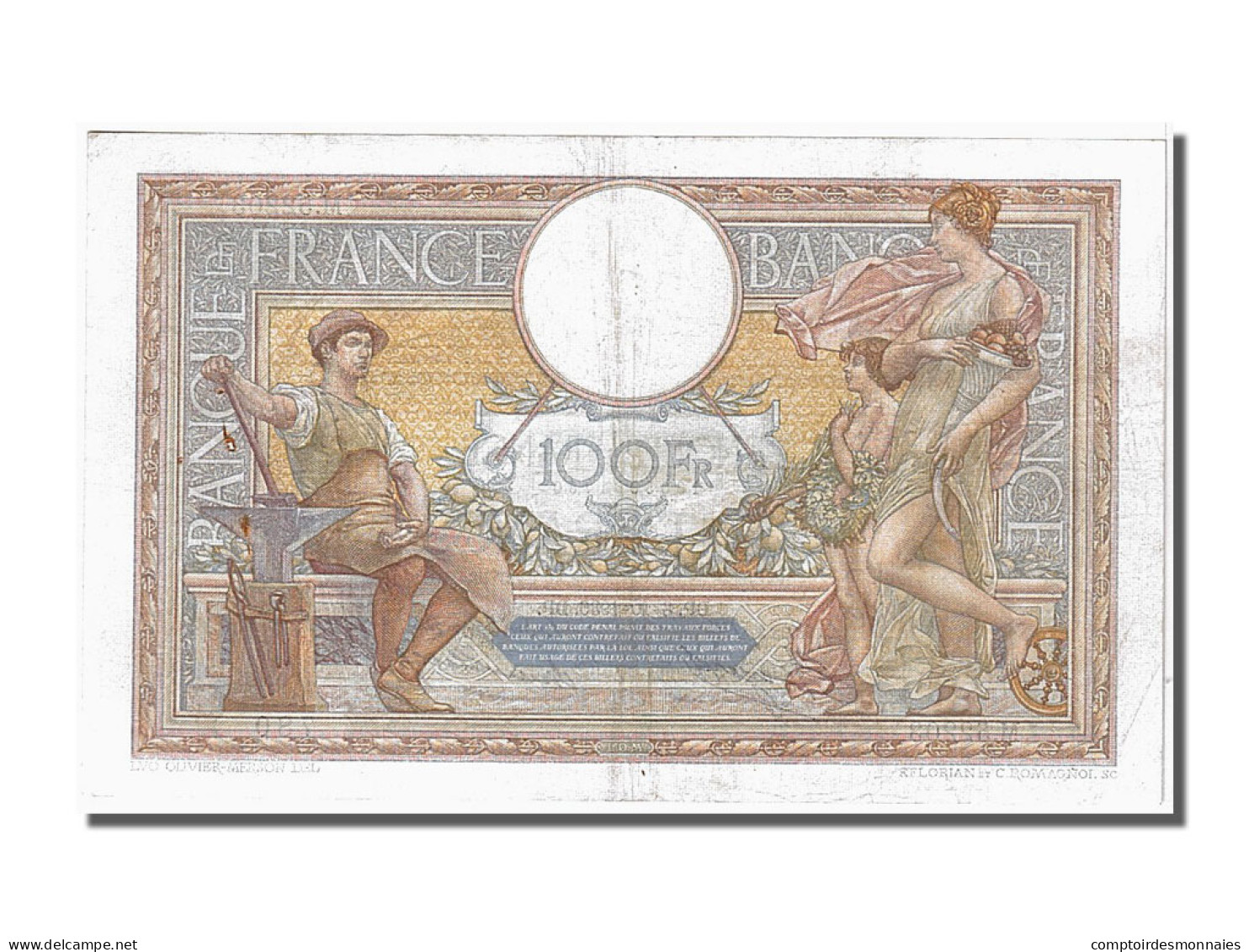 Billet, France, 100 Francs, 100 F 1908-1939 ''Luc Olivier Merson'', 1936 - 100 F 1908-1939 ''Luc Olivier Merson''