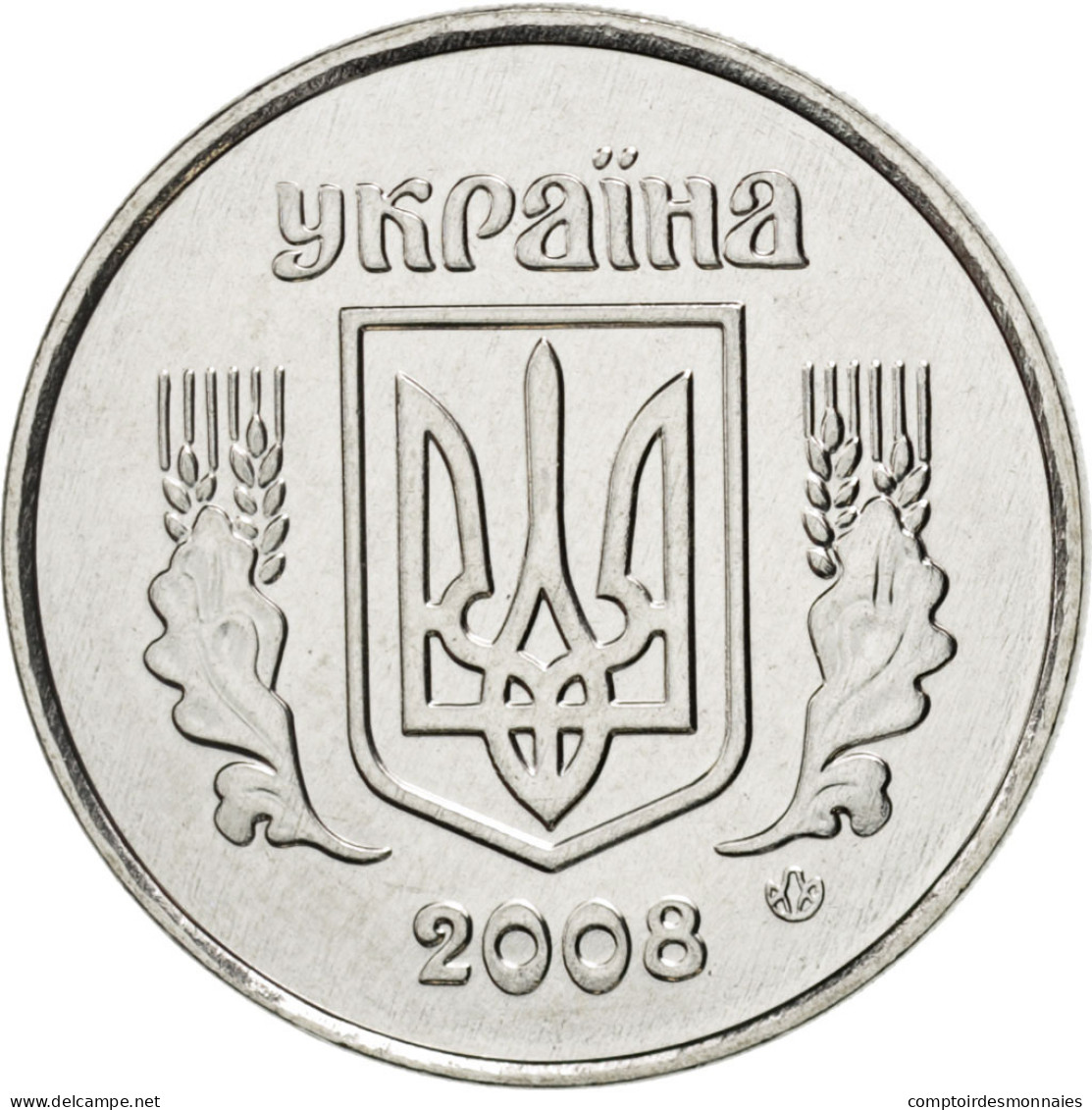 Monnaie, Ukraine, 5 Kopiyok, 2008, SPL, Stainless Steel, KM:7 - Oekraïne