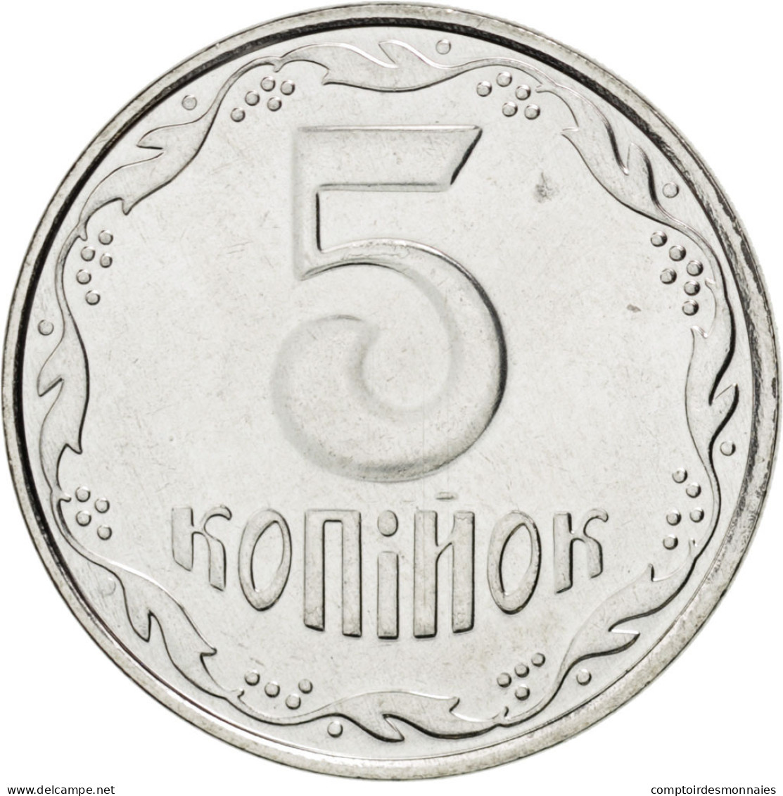 Monnaie, Ukraine, 5 Kopiyok, 2008, SPL, Stainless Steel, KM:7 - Oekraïne