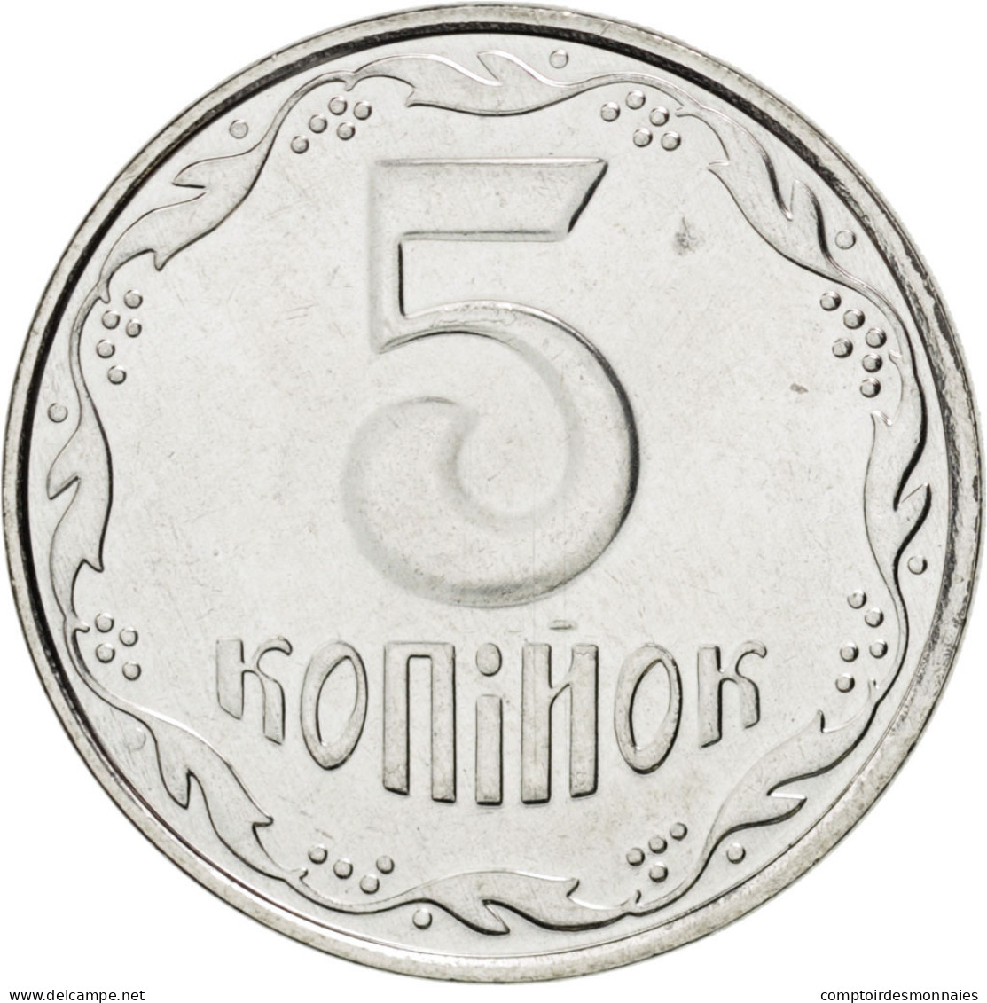 Monnaie, Ukraine, 5 Kopiyok, 2008, SPL, Stainless Steel, KM:7 - Ukraine