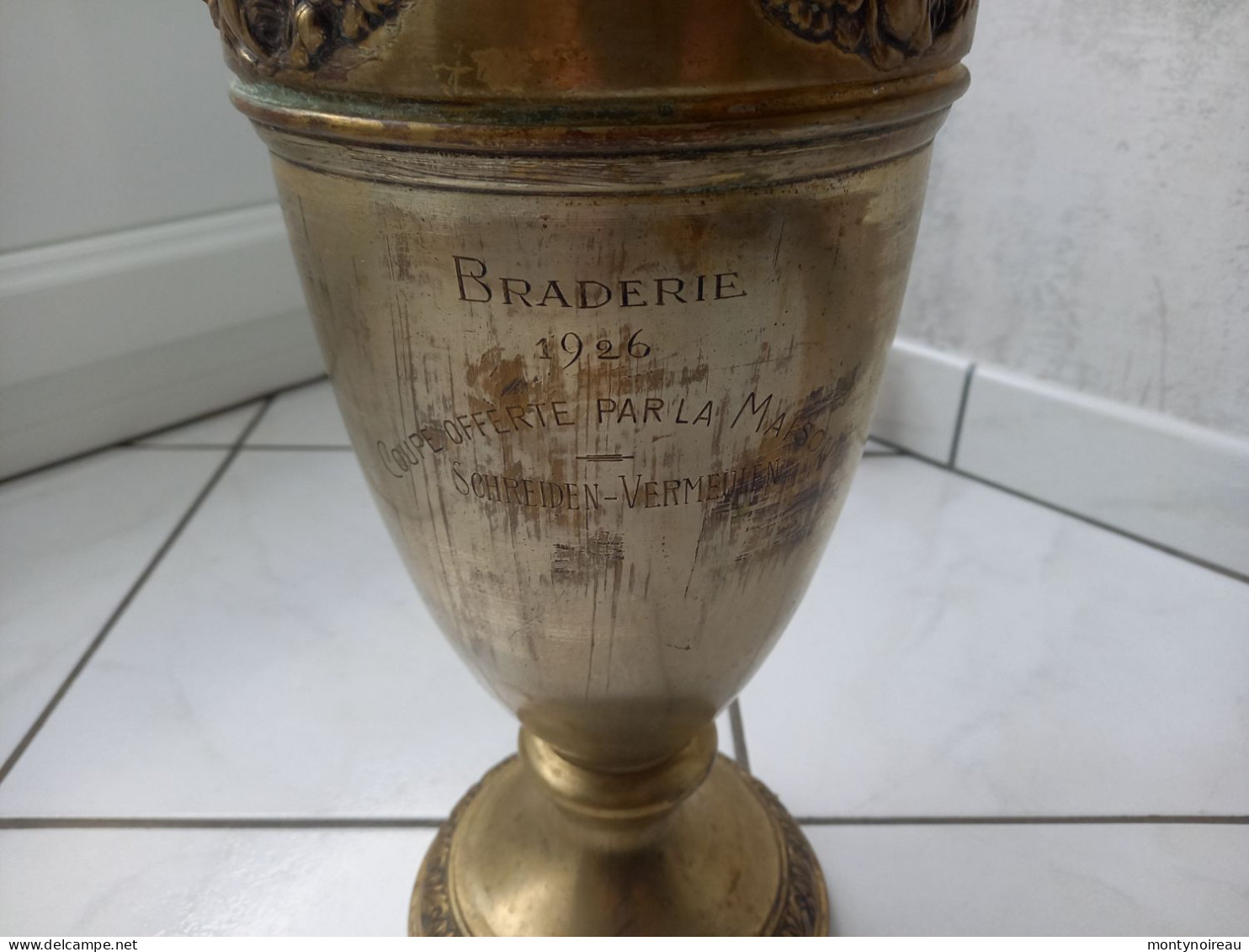 Coupe Braderie De LILLE 1926 Offert Par Schreiden-vermeulen  ( Haut Env. 57 Cm , Poids 2,40 Kg ), Nord - Oggetti 'Ricordo Di'