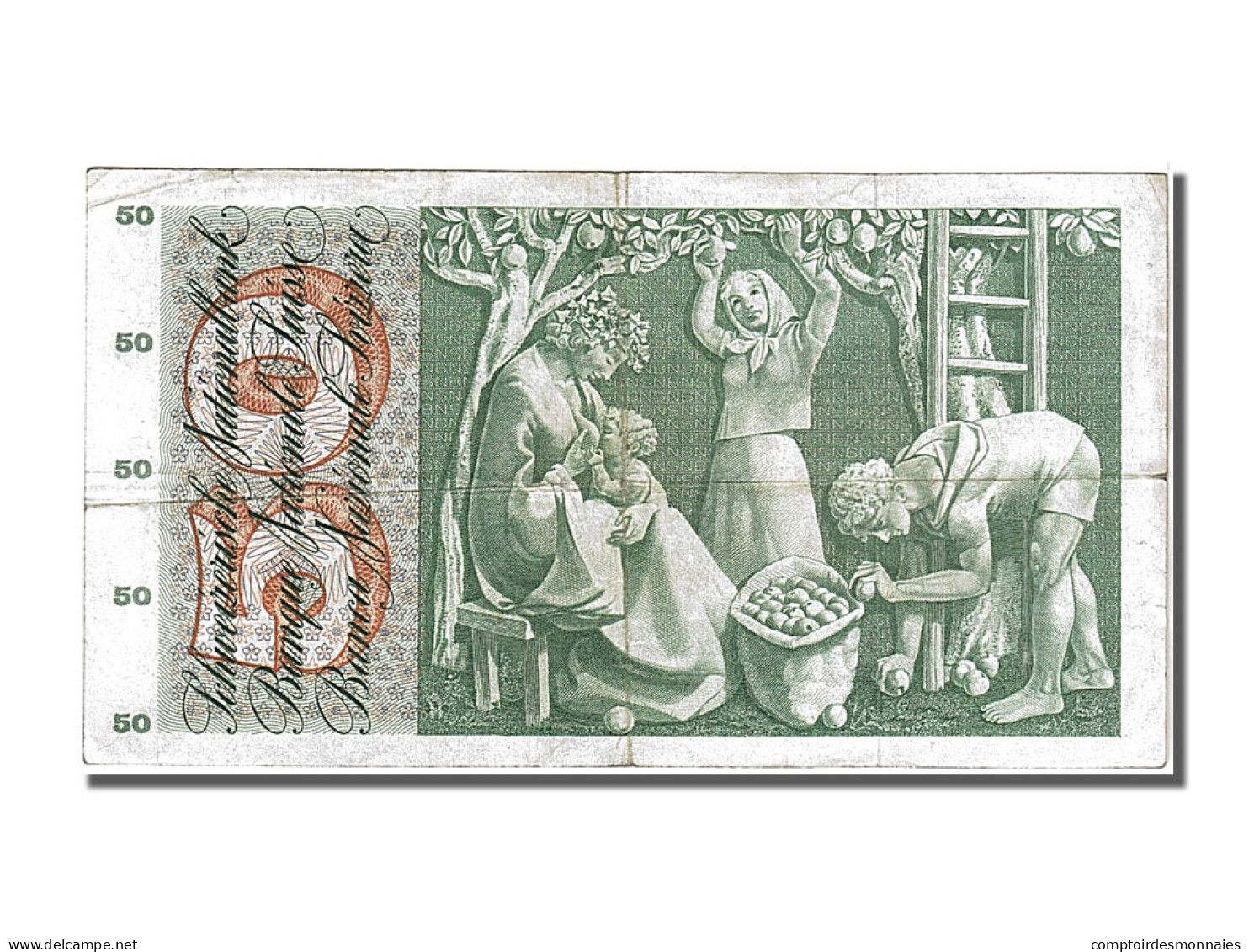 Billet, Suisse, 50 Franken, 1957, 1957-10-04, TTB - Suisse