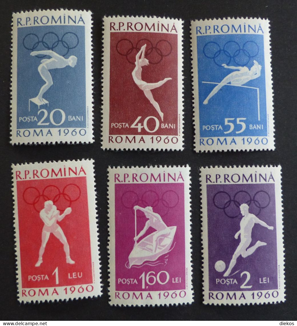 Rumania  1847 -52      Olympic Summer Games Rome, Sport   **  MNH   #6462 - Neufs