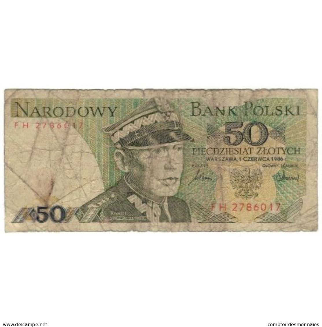 Billet, Pologne, 50 Zlotych, 1986, 1986-06-01, KM:142c, AB - Polonia