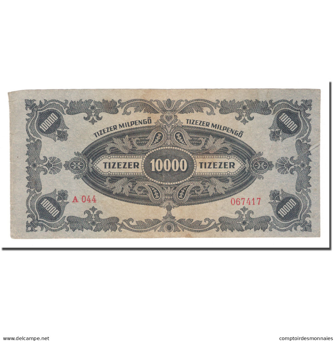 Billet, Hongrie, 10,000 Milpengö, 1946, 1946-04-29, KM:126, TTB - Hungría
