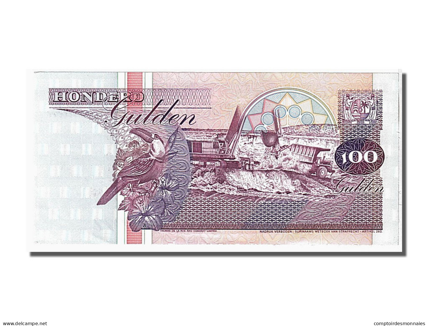 Billet, Suriname, 100 Gulden, 1998, 1998-02-10, KM:139b, NEUF - Surinam