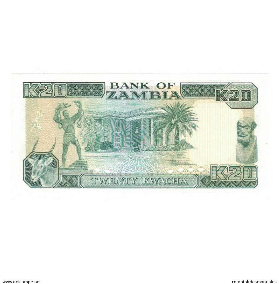 Billet, Zambie, 20 Kwacha, KM:32b, NEUF - Zambia