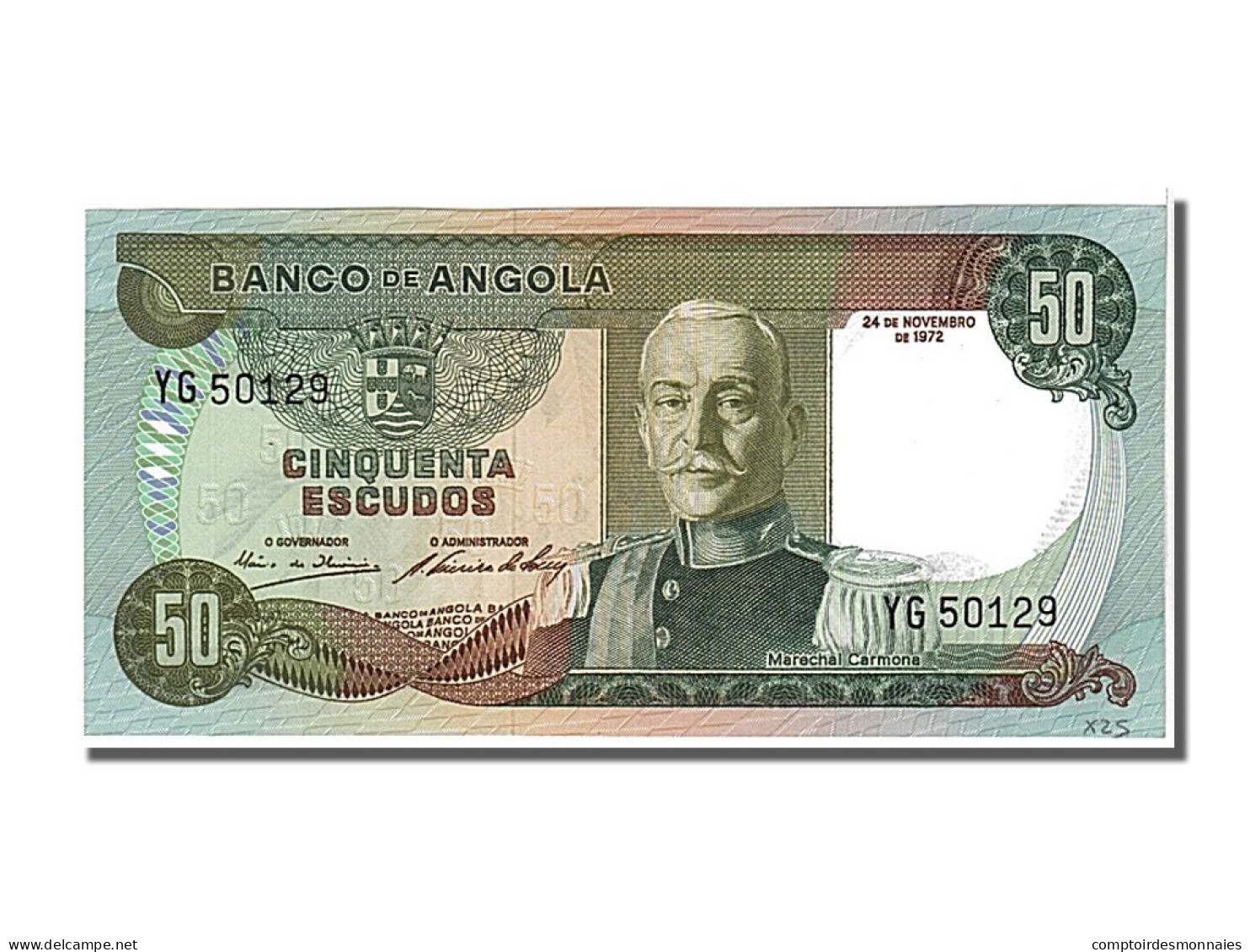 Billet, Angola, 50 Escudos, 1972, 1972-11-24, NEUF - Angola