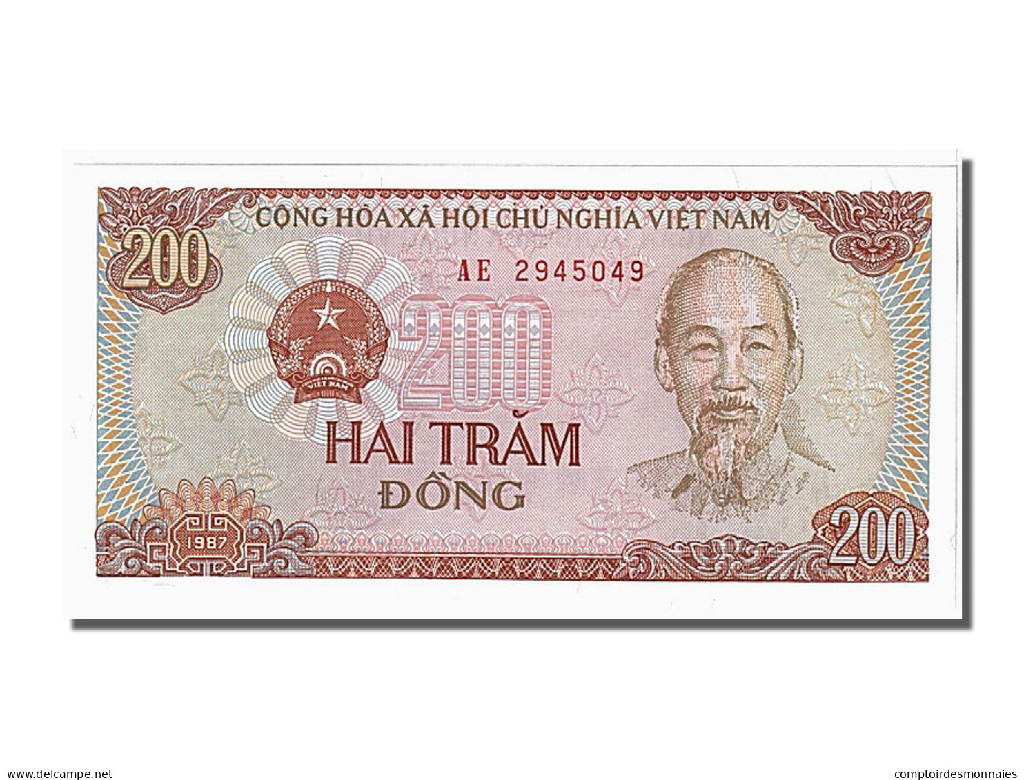 Billet, Viet Nam, 200 Dông, 1987, NEUF - Viêt-Nam