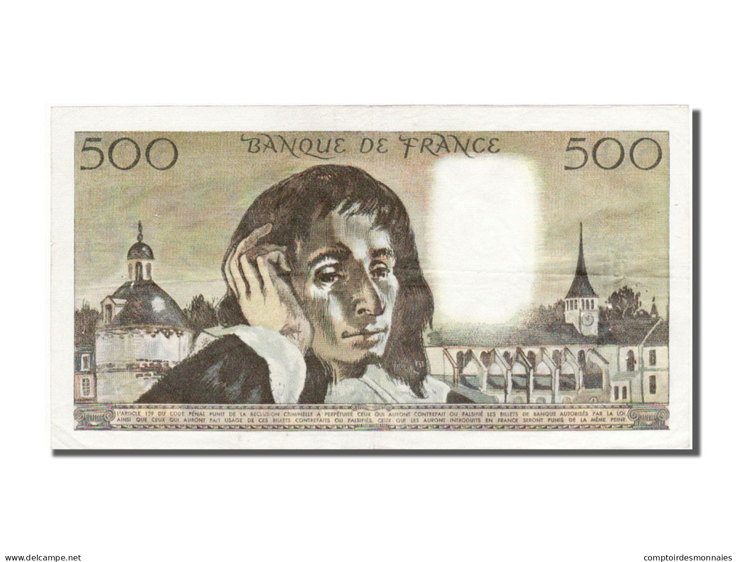 Billet, France, 500 Francs, 500 F 1968-1993 ''Pascal'', 1970, 1970-01-08, TTB+ - 500 F 1968-1993 ''Pascal''