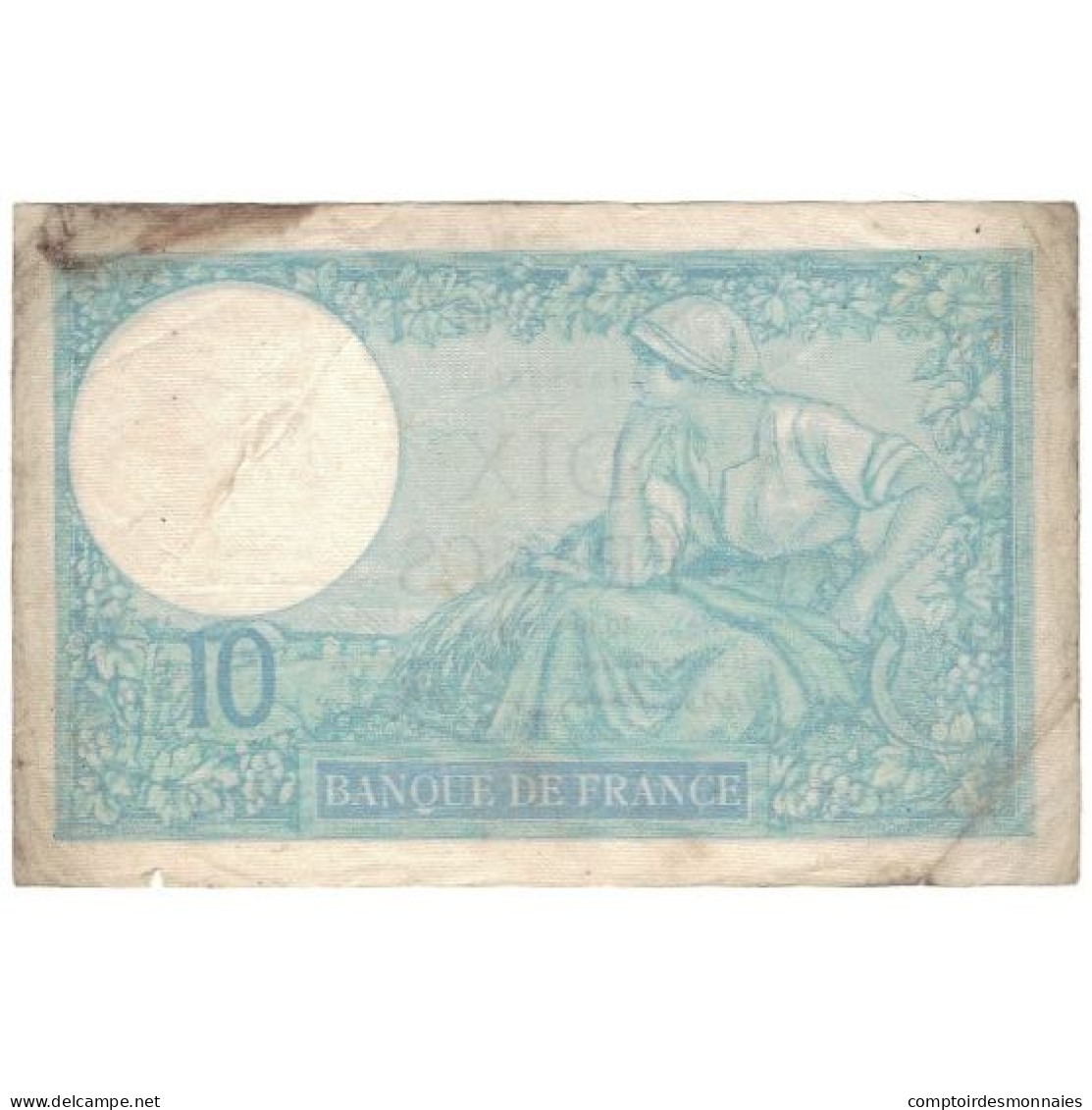 France, 10 Francs, 1939-05-19, TB, Fayette:7.3, KM:84 - 10 F 1916-1942 ''Minerve''