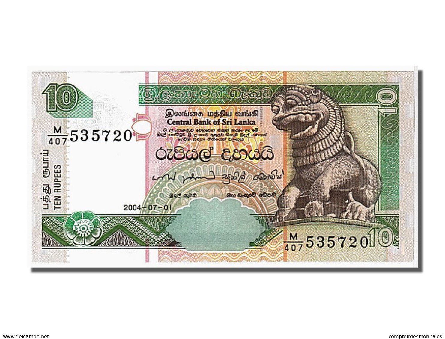 Billet, Sri Lanka, 10 Rupees, 2004, 2004-07-01, KM:115c, NEUF - Sri Lanka