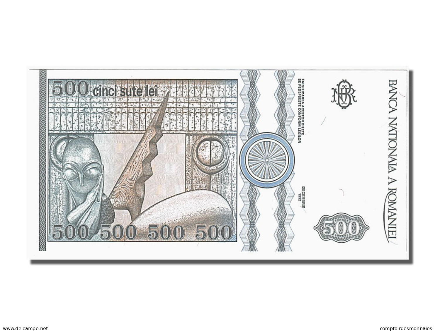 Billet, Roumanie, 500 Lei, 1992, NEUF - Roumanie