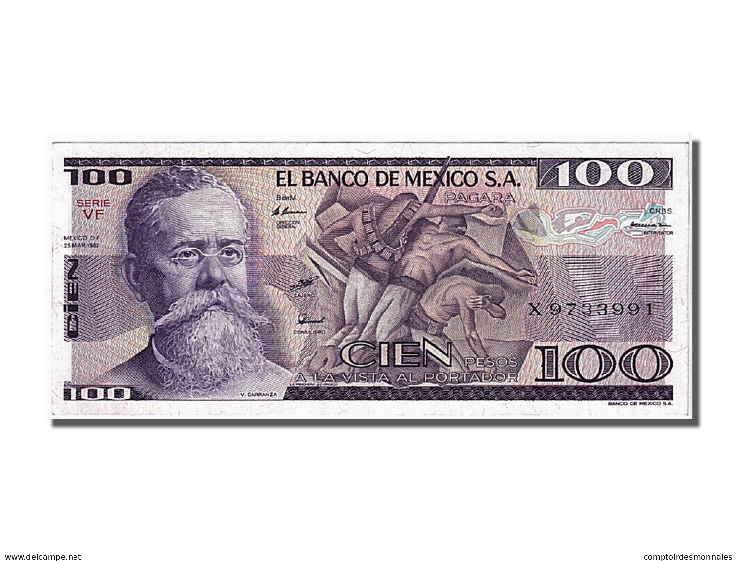 Billet, Mexique, 100 Pesos, 1982, NEUF - México