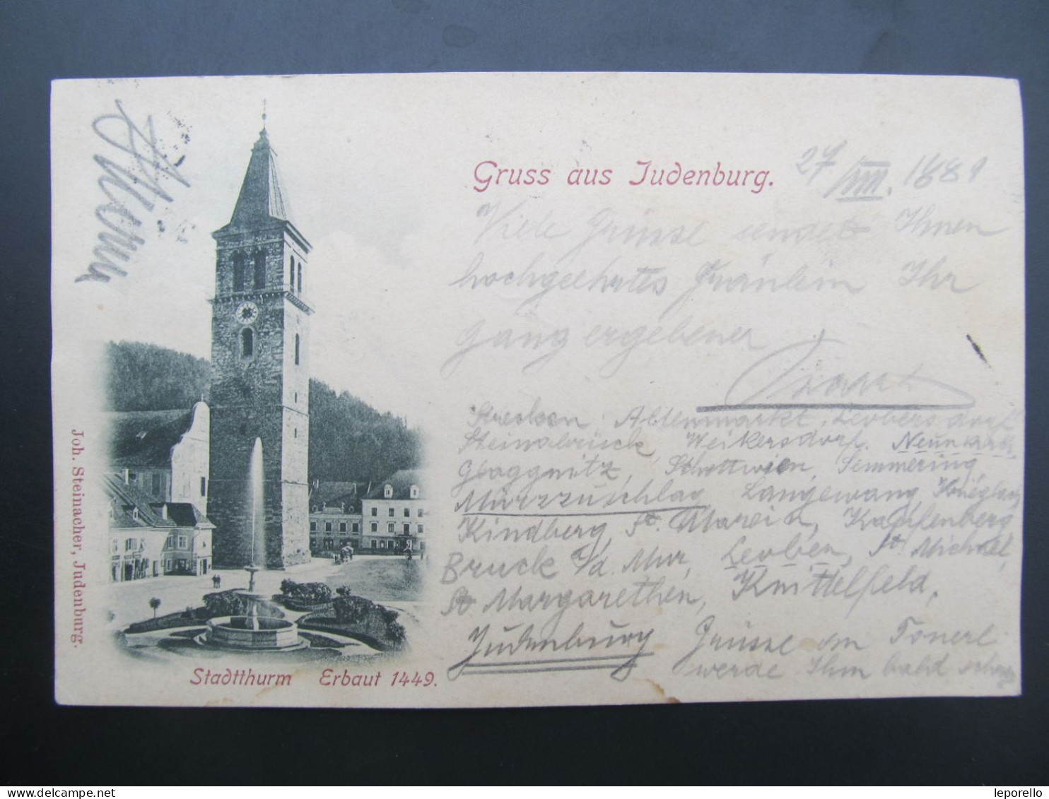 AK JUDENBURG 1900  // D*58669 - Judenburg