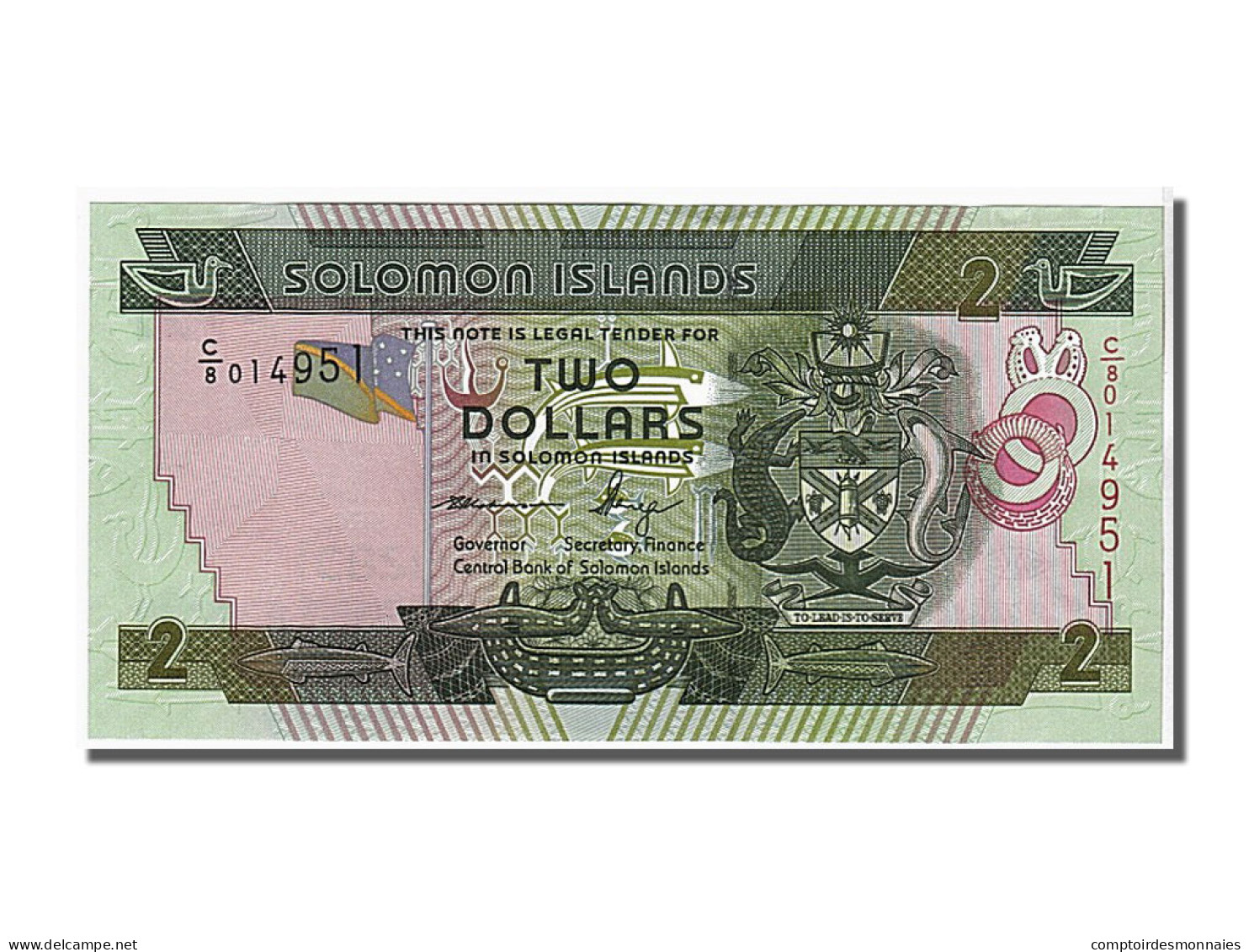 Billet, Îles Salomon, 2 Dollars, 2011, KM:18, NEUF - Solomonen