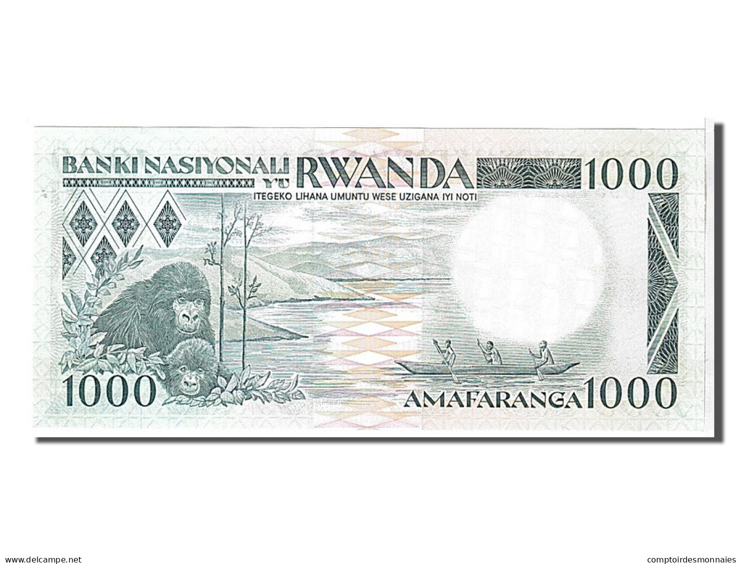 Billet, Rwanda, 1000 Francs, 1988, 1988-01-01, KM:21a, NEUF - Rwanda