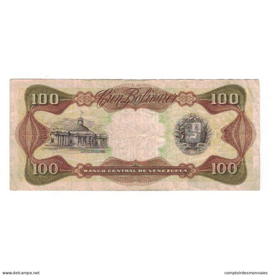 Billet, Venezuela, 100 Bolivares, 1989, 1989-03-16, KM:66b, TB+ - Venezuela