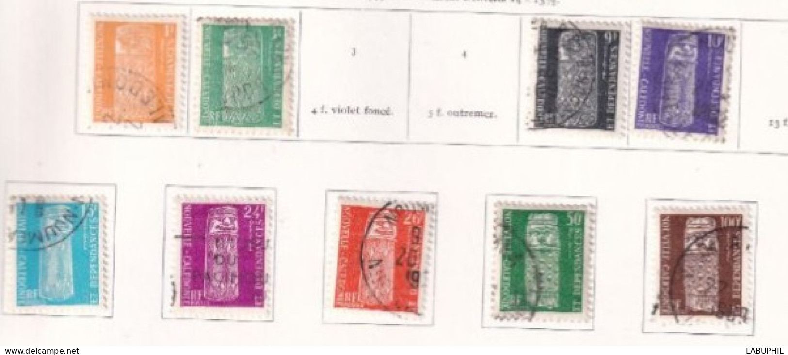 NOUVELLE CALEDONIE Dispersion D'une Collection Oblitéré Used   Mlh Service 1959 - Dienstmarken