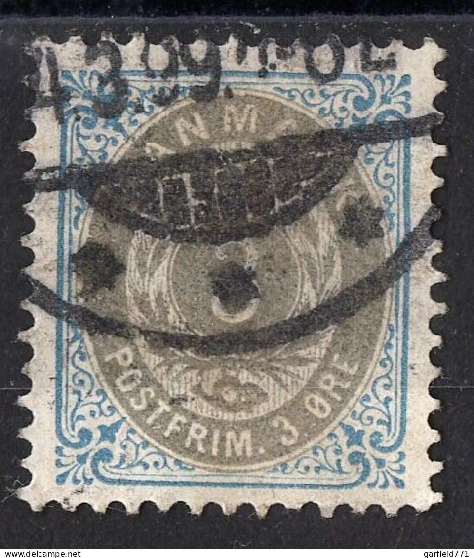 DANEMARK Figure 1875 - Bleu-outremer/Gris N° 22ab 49 50a 22y 25c - Côte 100€ - Usado