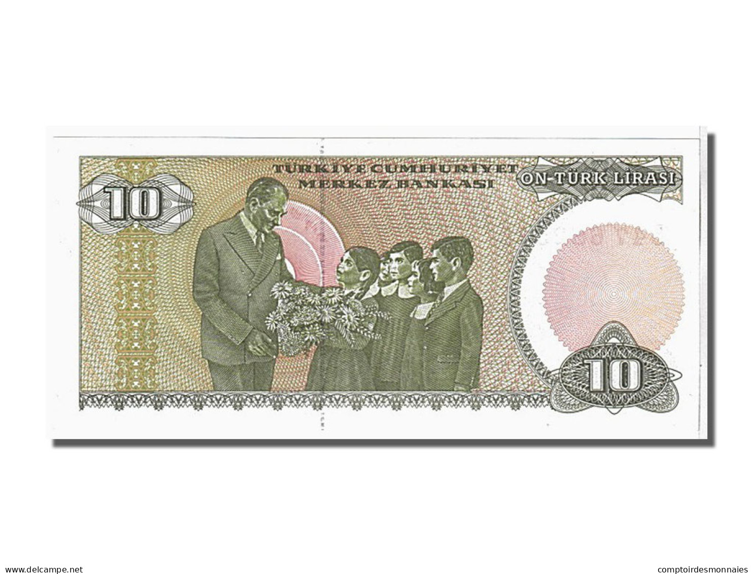 Billet, Turquie, 10 Lira, 1970, KM:192, NEUF - Turquie
