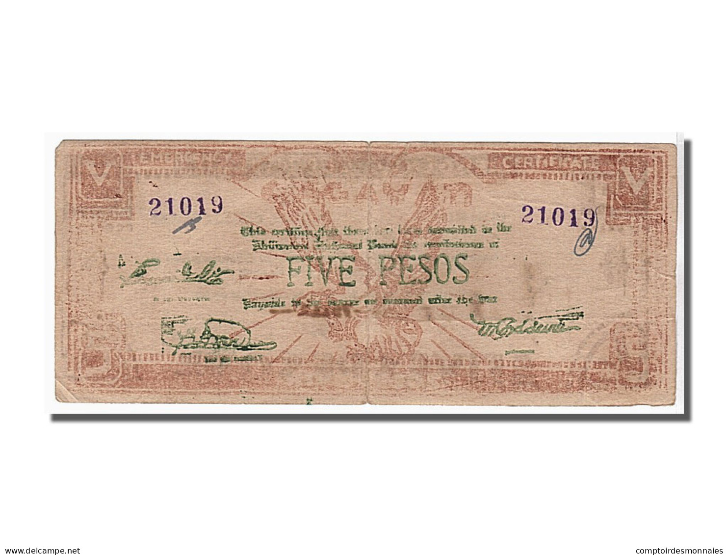 Billet, Philippines, 5 Pesos, KM:S191a, TB - Philippines