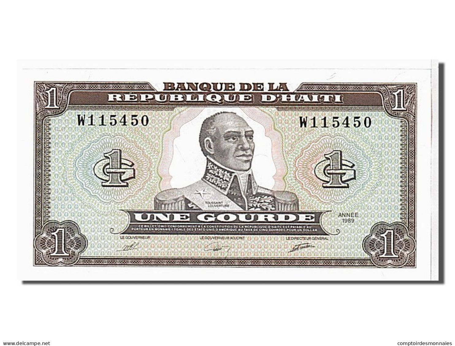 Billet, Haïti, 1 Gourde, 1992, KM:259a, NEUF - Haïti