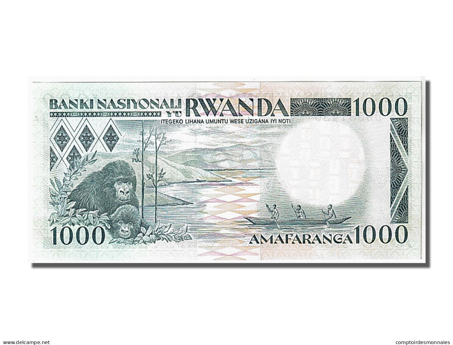 Billet, Rwanda, 1000 Francs, 1988, 1988-01-01, KM:21a, NEUF - Rwanda