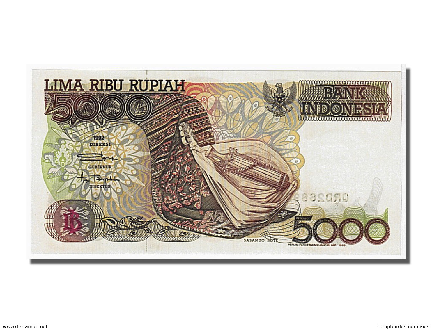 Billet, Indonésie, 5000 Rupiah, 1992, KM:130a, NEUF - Indonesien