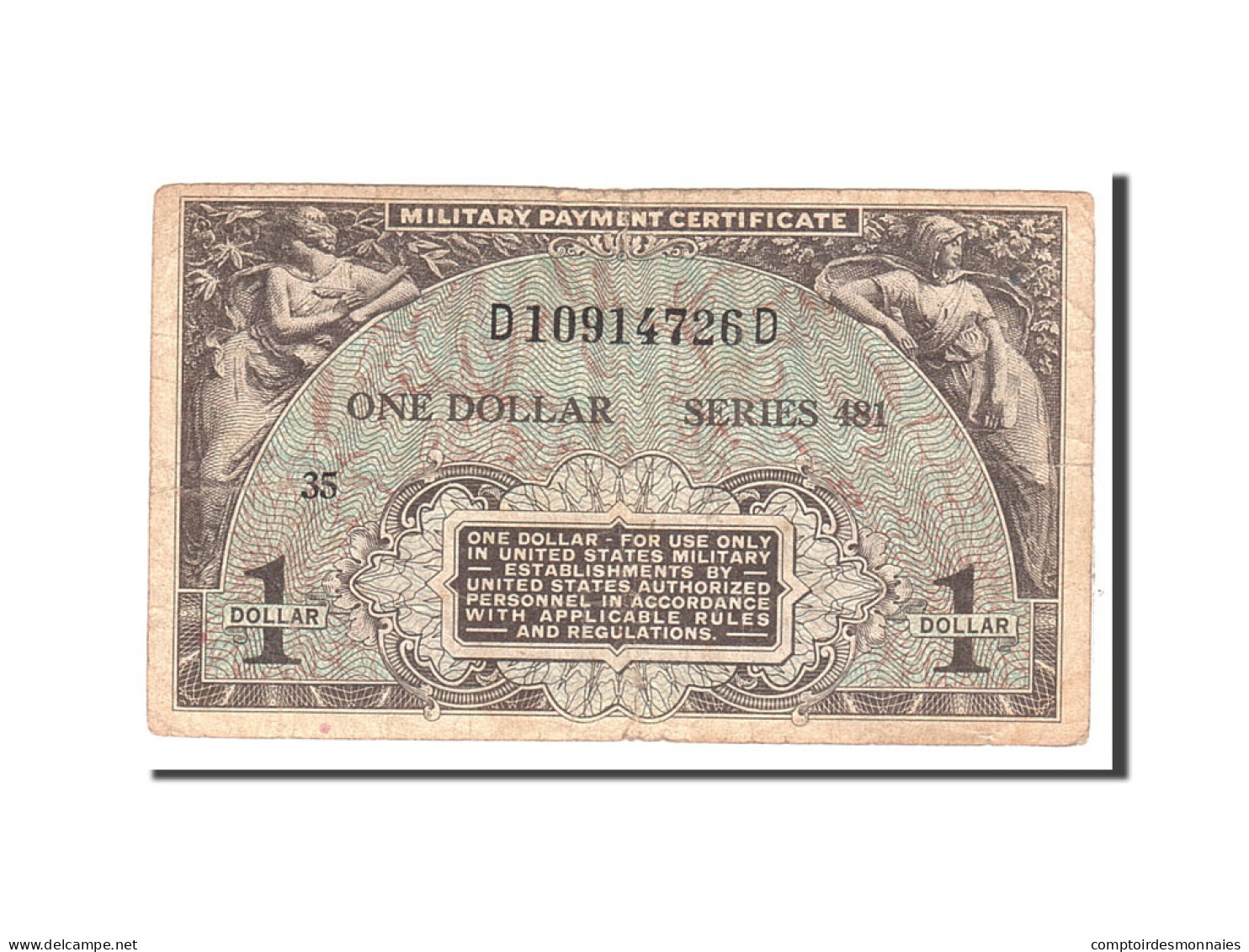 Billet, États-Unis, 1 Dollar, 1951, Undated, KM:M26a, TB - 1951-1954 - Serie 481