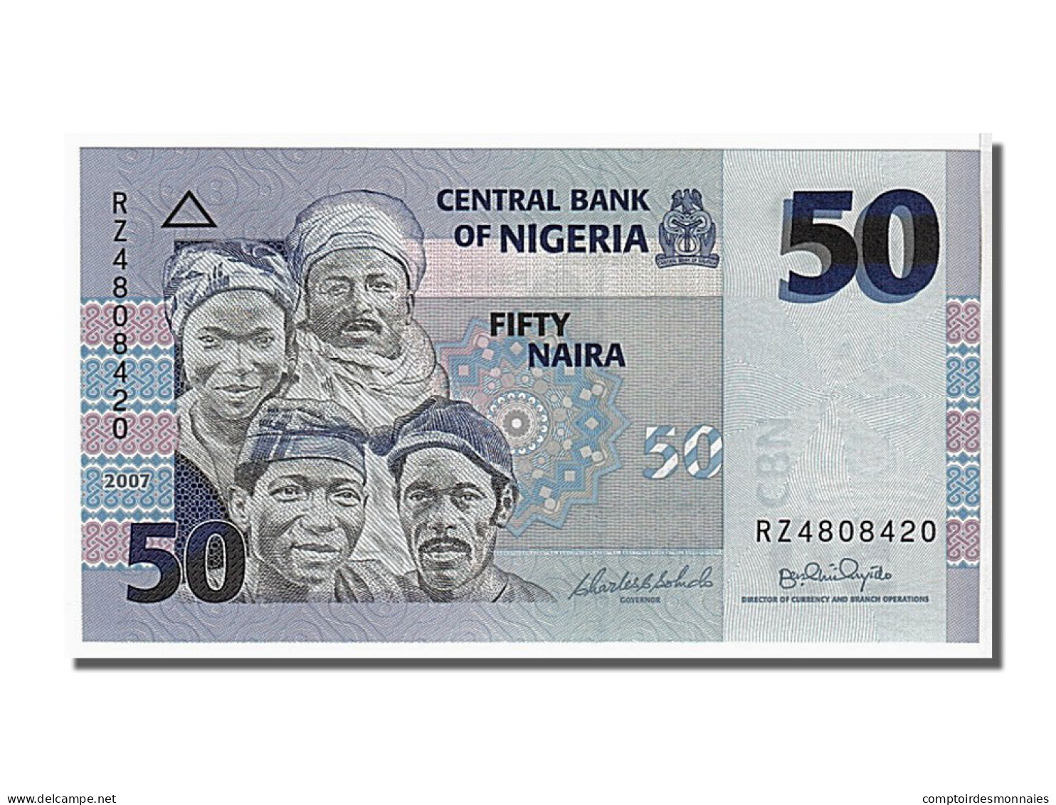 Billet, Nigéria, 50 Naira, 2007, KM:35b, NEUF - Nigeria