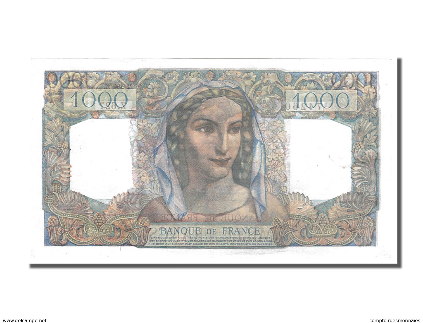 Billet, France, 1000 Francs, 1 000 F 1945-1950 ''Minerve Et Hercule'', 1949 - 1 000 F 1945-1950 ''Minerve Et Hercule''