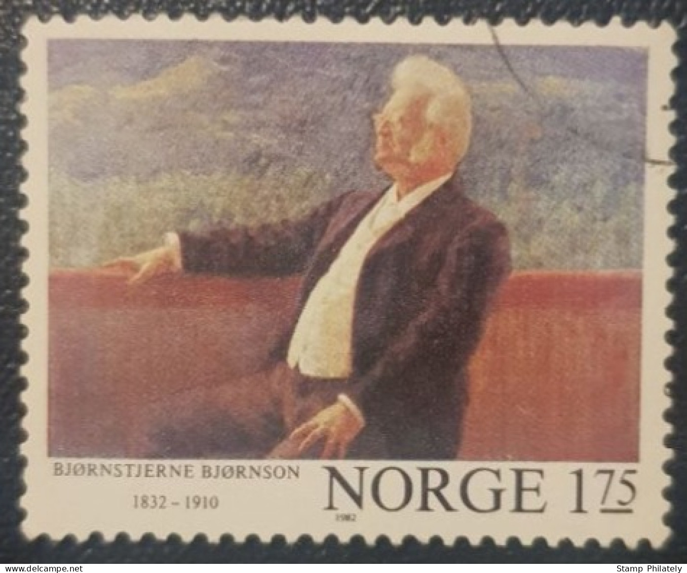 Norway 1.75Kr Stamp Anniversaries Of Authors - Oblitérés