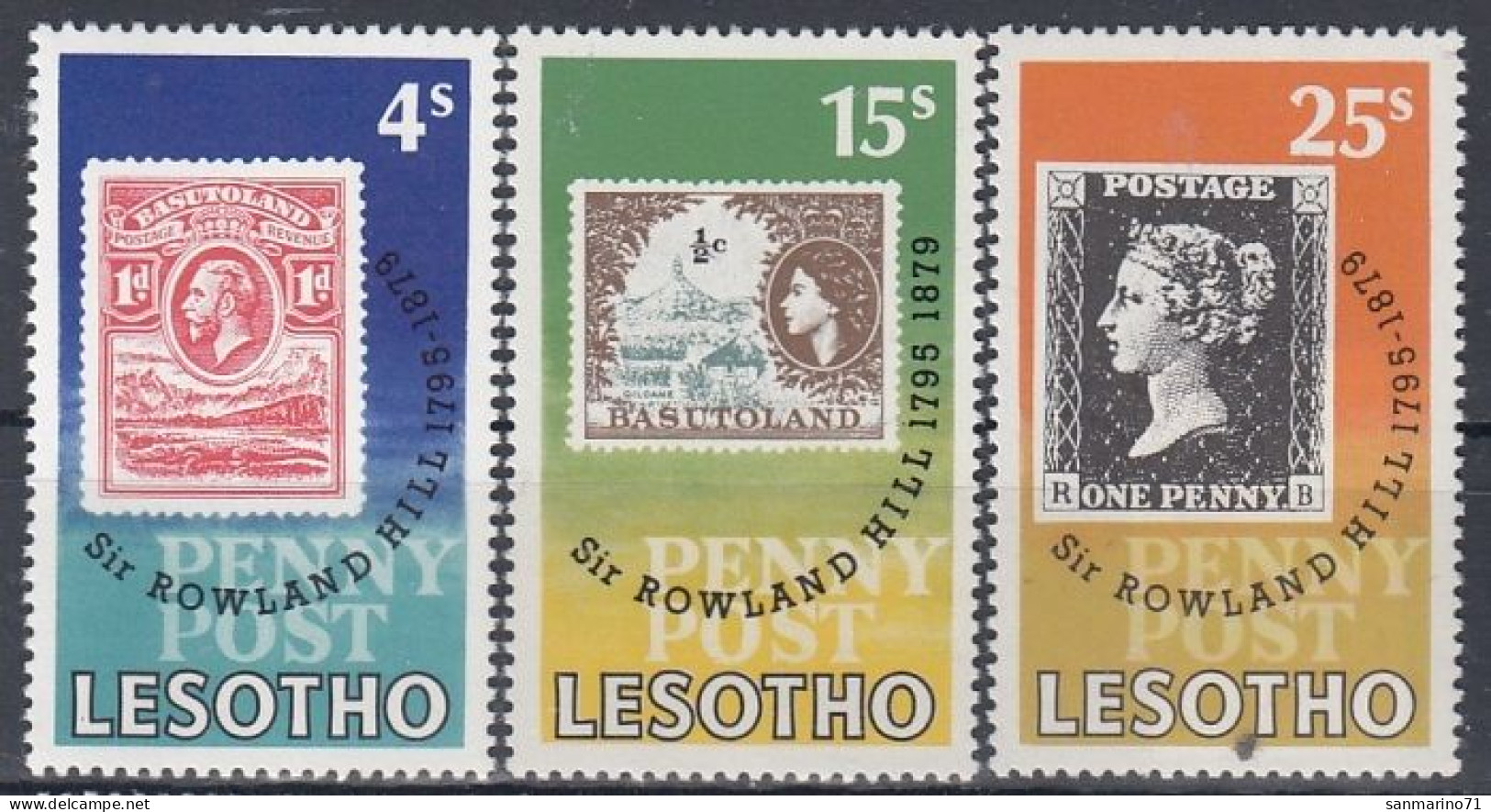 LESOTHO 274-276,unused - Rowland Hill