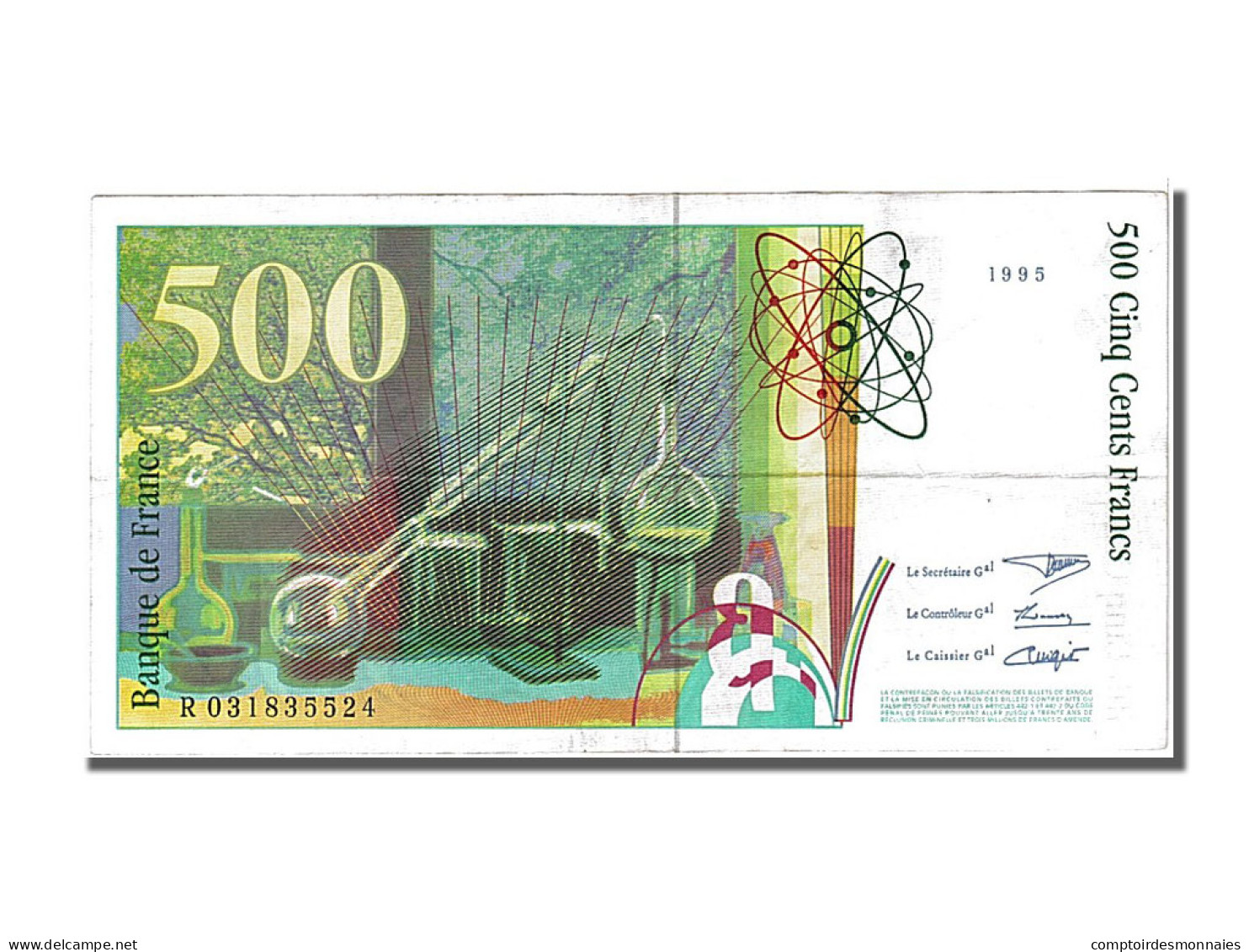 Billet, France, 500 Francs, 500 F 1994-2000 ''Pierre Et Marie Curie'', 1995 - 500 F 1994-2000 ''Pierre En Marie Curie''