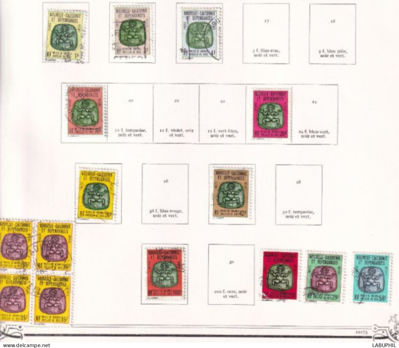 NOUVELLE CALEDONIE Dispersion D'une Collection Oblitéré Used   Mlh Service 1959 - Oficiales