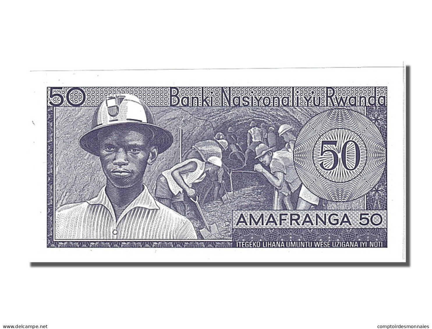 Billet, Rwanda, 50 Francs, 1976, 1976-01-01, NEUF - Rwanda