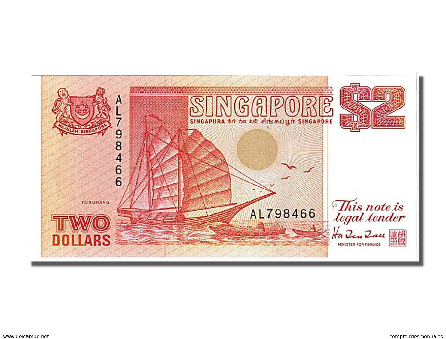 Billet, Singapour, 2 Dollars, 1997, NEUF - Singapour