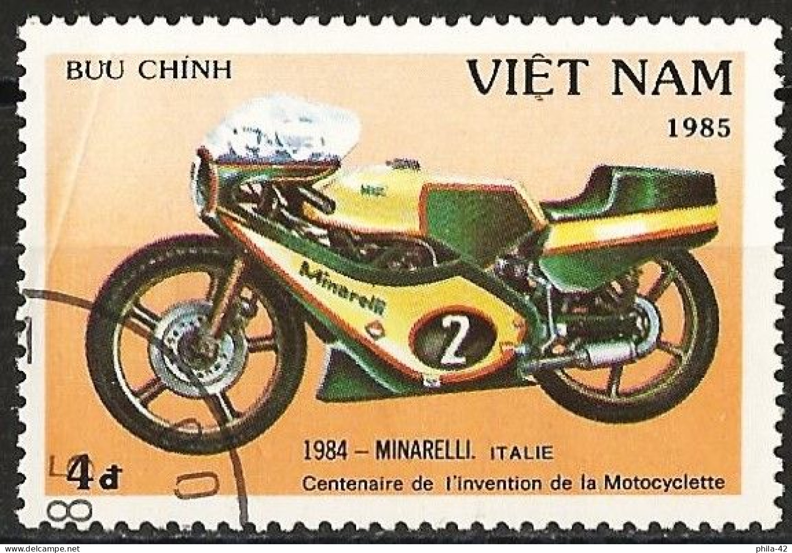 Vietnam 1985 - Mi 1577 - YT 596 ( Moto Minarelli ) - Motorräder