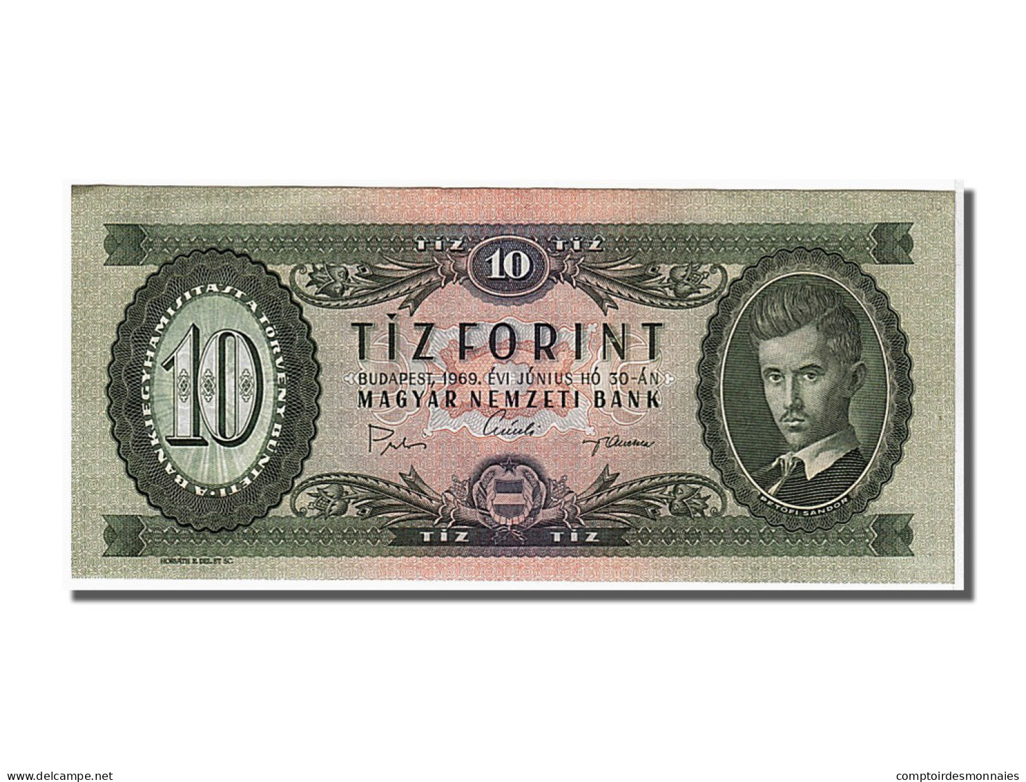 Billet, Hongrie, 10 Forint, 1969, 1969-06-30, NEUF - Hungría