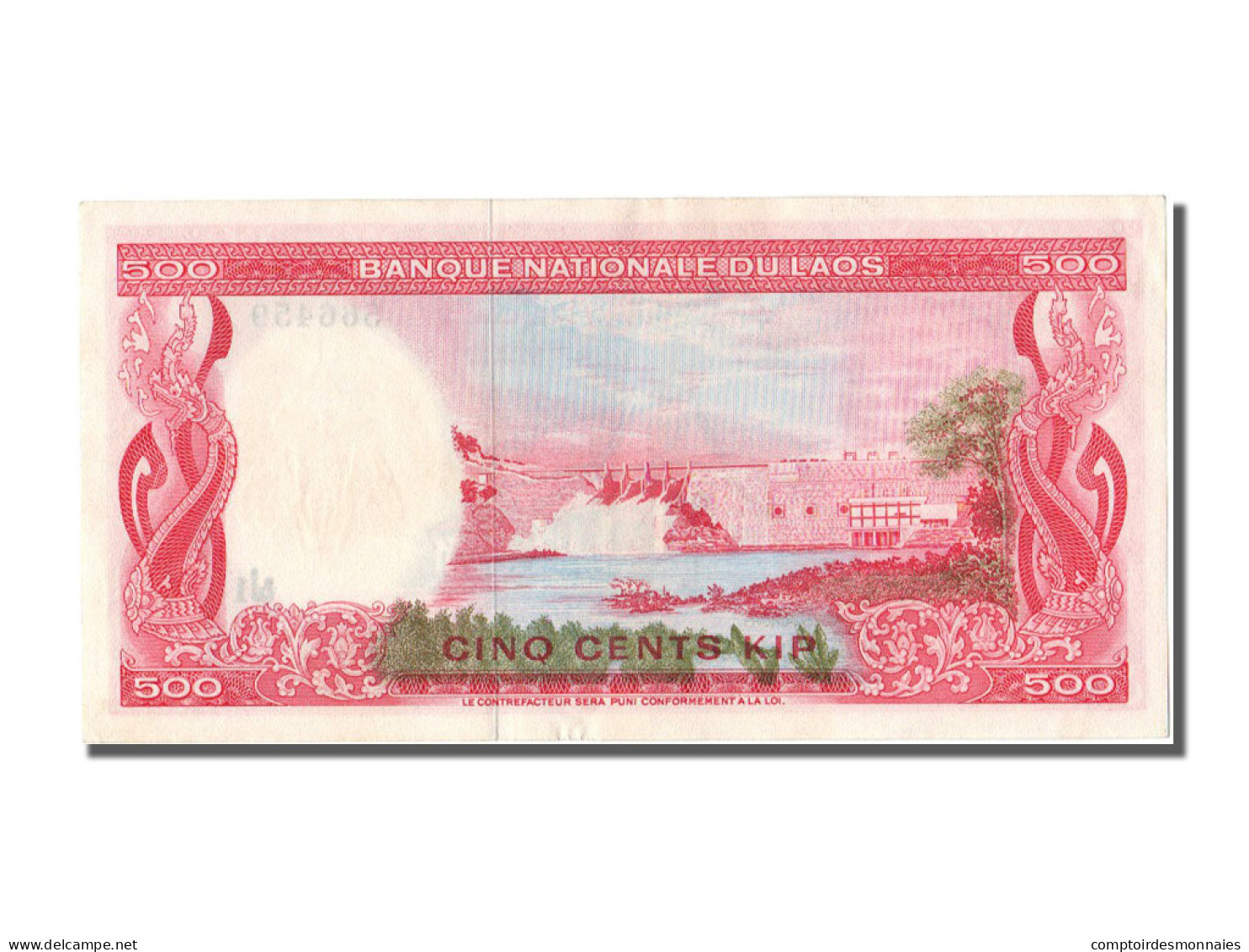 Billet, Lao, 500 Kip, 1974, SPL - Laos