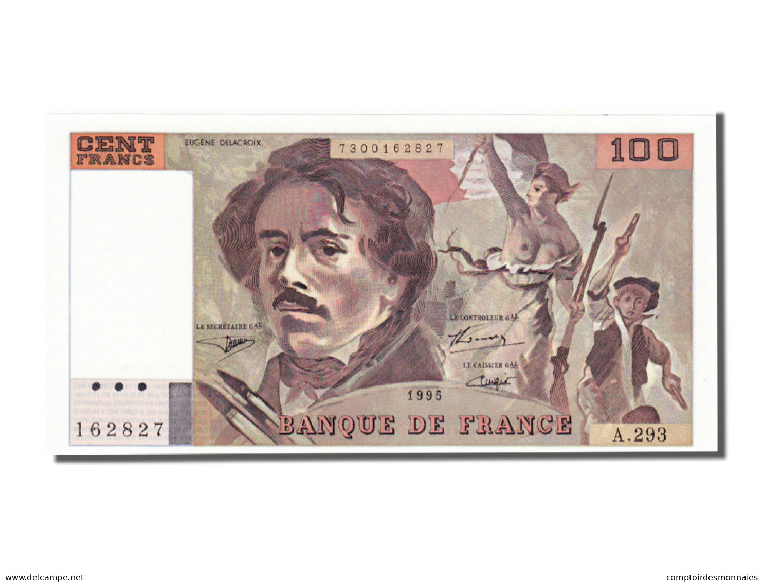 Billet, France, 100 Francs, 100 F 1978-1995 ''Delacroix'', 1995, SPL+ - 100 F 1978-1995 ''Delacroix''