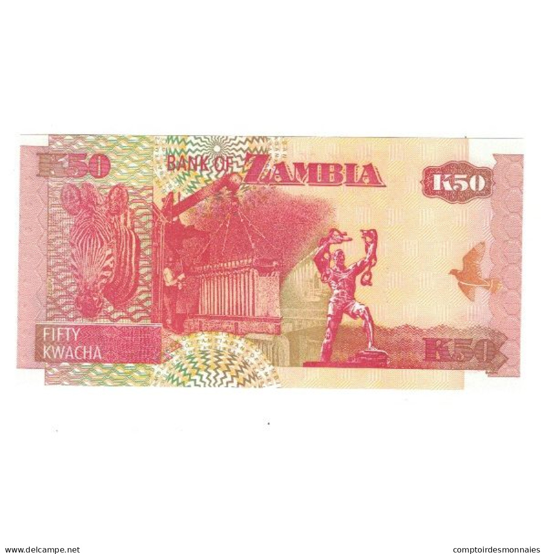 Billet, Zambie, 50 Kwacha, 2003, KM:37D, NEUF - Zambie