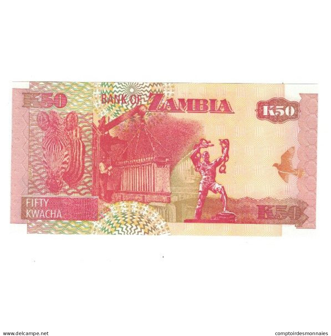 Billet, Zambie, 50 Kwacha, 2003, KM:37D, NEUF - Zambia