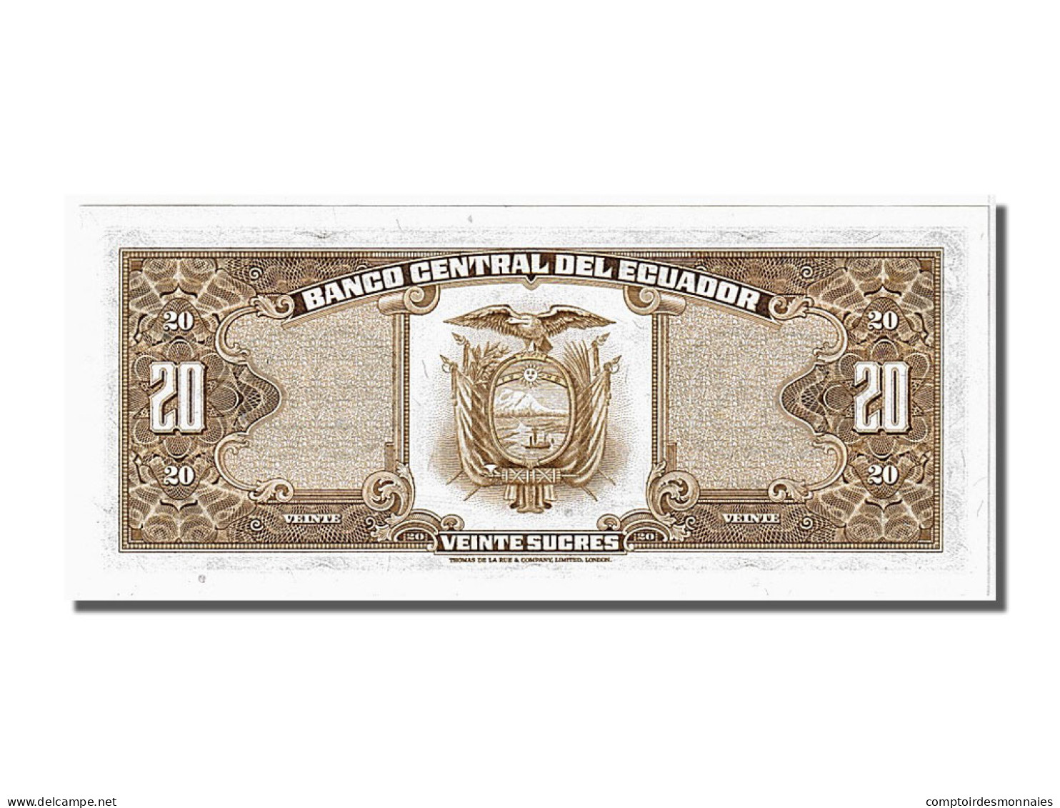 Billet, Équateur, 20 Sucres, 1983, 1983-04-20, NEUF - Equateur