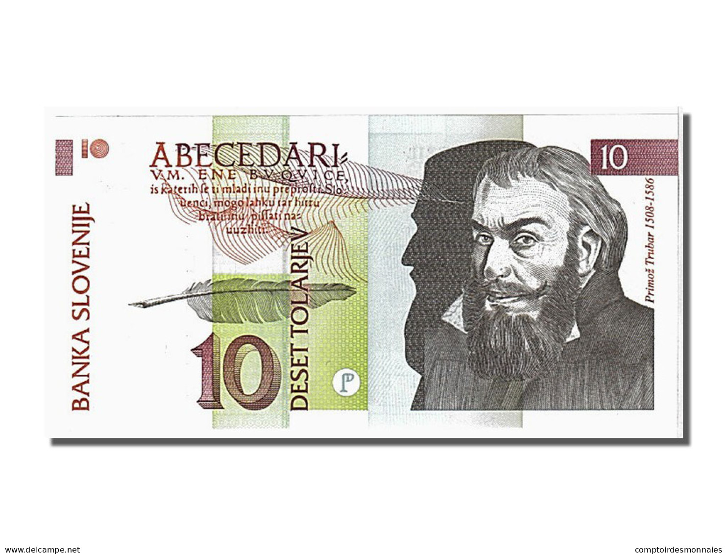 Billet, Slovénie, 10 Tolarjev, 1992, 1992-01-15, NEUF - Slowenien